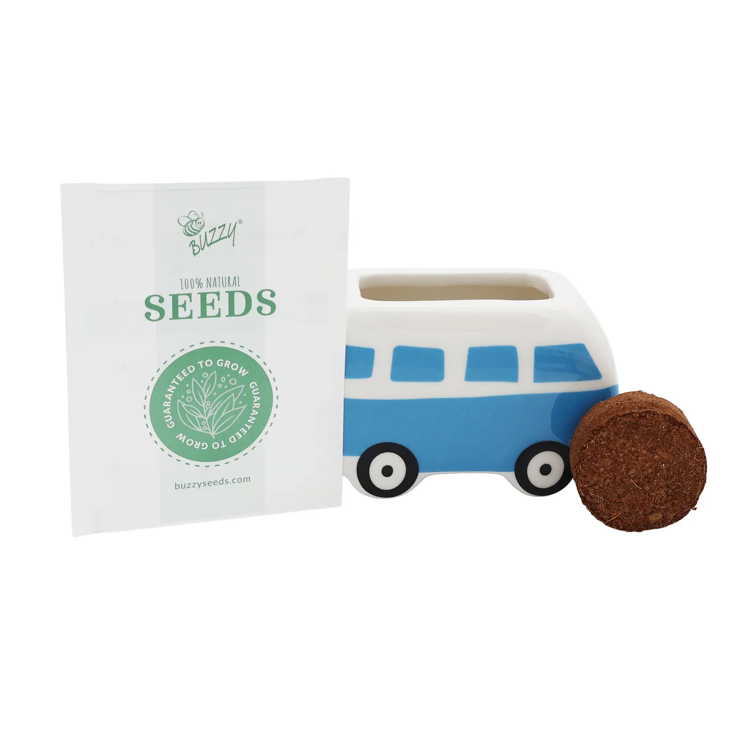 Buzzy Seeds Hippie Bus blomster dyrkningssæt 4-pak farvemix