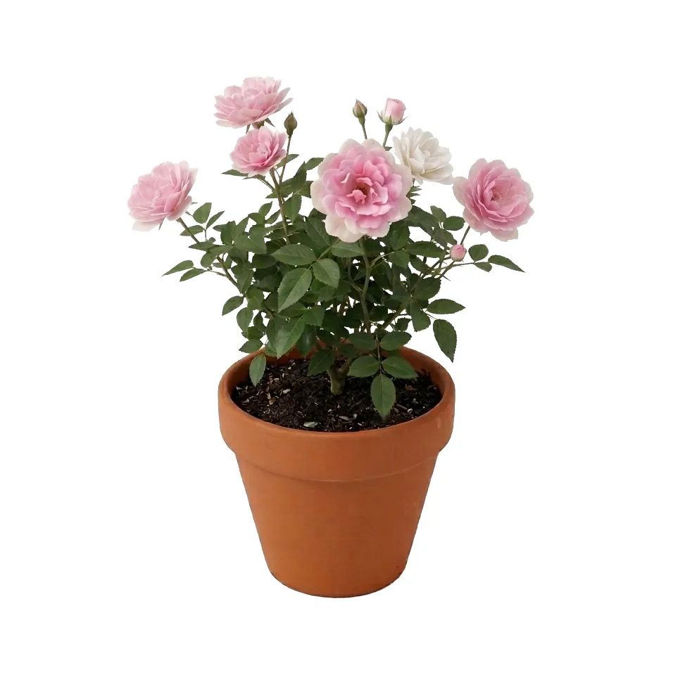 Buzzy Seeds Mini Rose dyrkningssæt terracotta 4-pak kærlighed