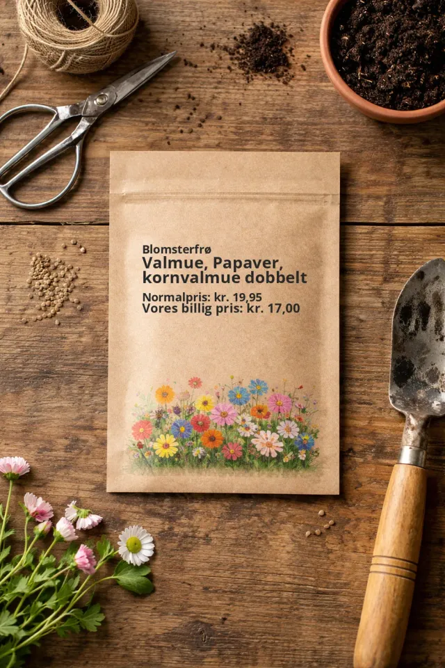 Trifolium Kornvalmue dobbelt Papaver frø