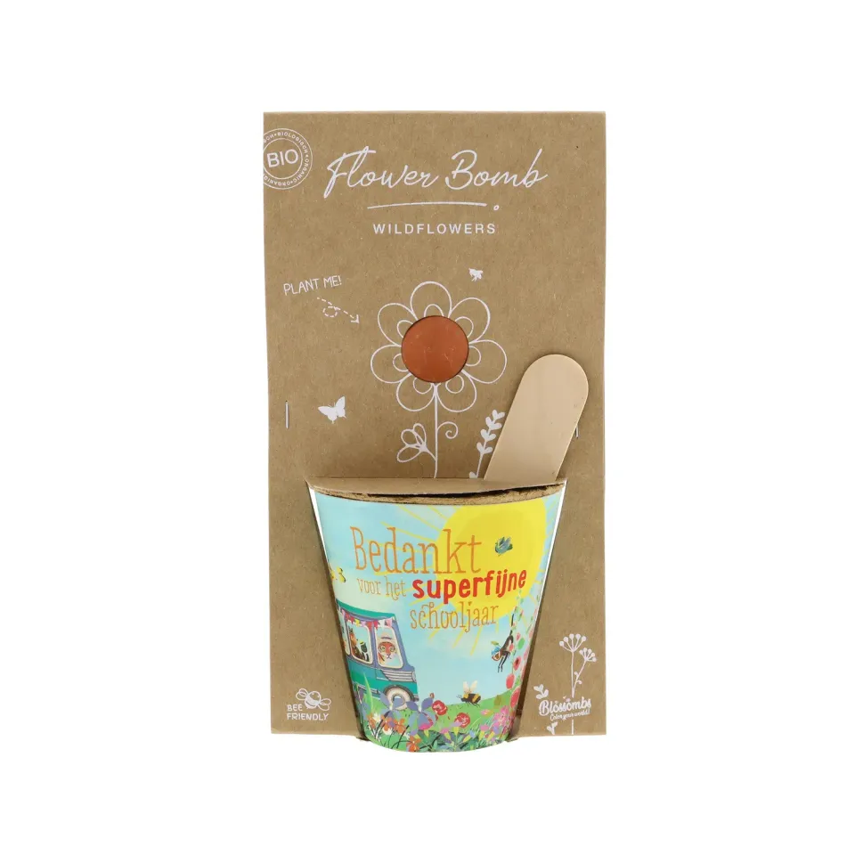 Blossombs Grow Kit Schoolbus dyrkningssæt tak vildblomst