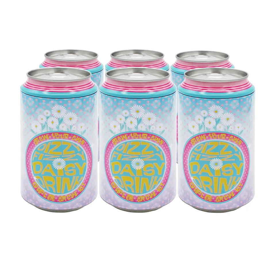 Buzzy Seeds Soda Can dyrkningssæt 6 stk marguerit