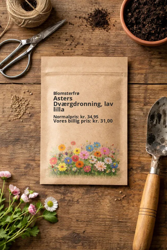 Trifolium Asters Dværgdronning lilla frø