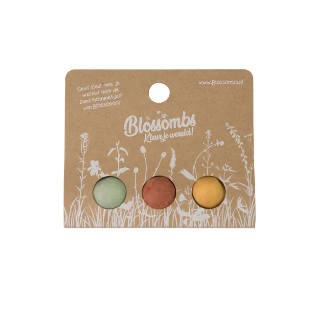 Blossombs minigave 3 frøbomber vild mix