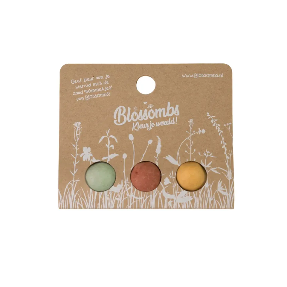 Blossombs minigave 3 frøbomber vild mix