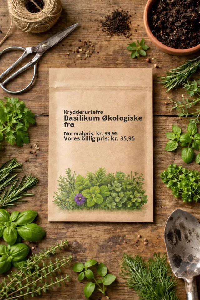 Trifolium Basilikum frø økologisk til køkken