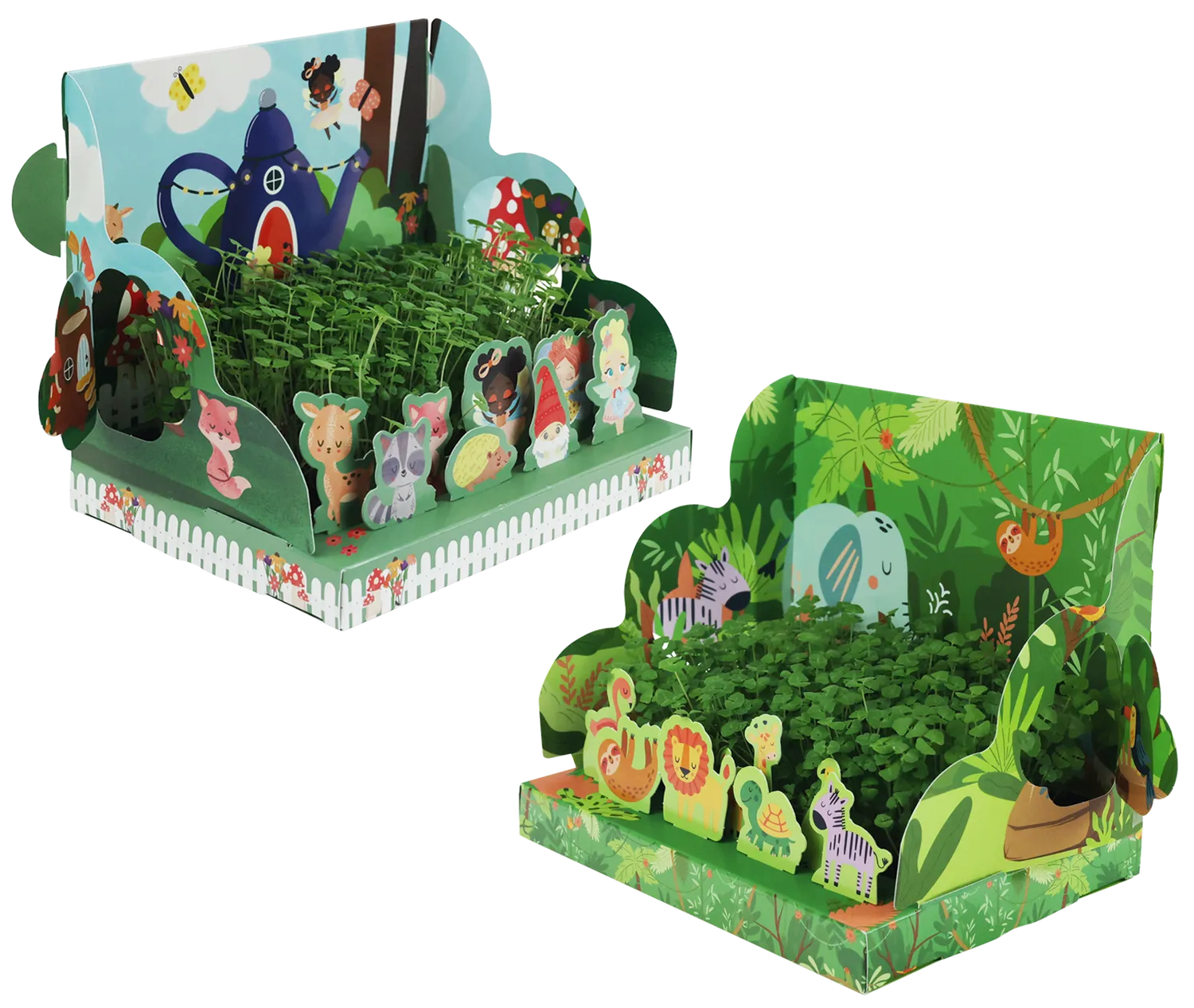 Buzzy Seeds Fairy & Jungle Chia dyrkningssæt 2-pak