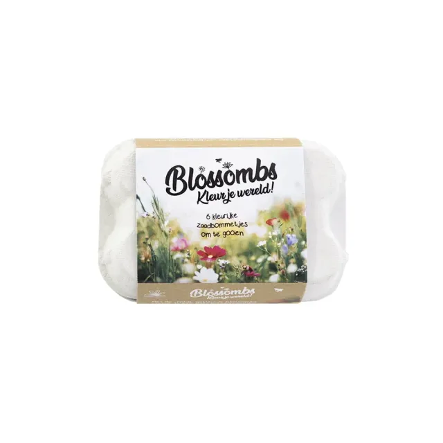 Blossombs æggebakke frøbomber 6 stk vilde blomster gave
