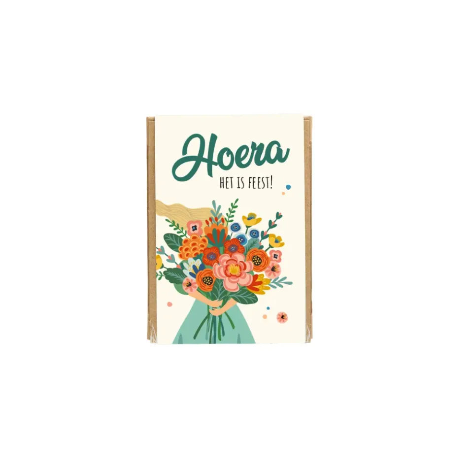 Blossombs Gift Box Mini frøbomber 4 stk Hoera fest