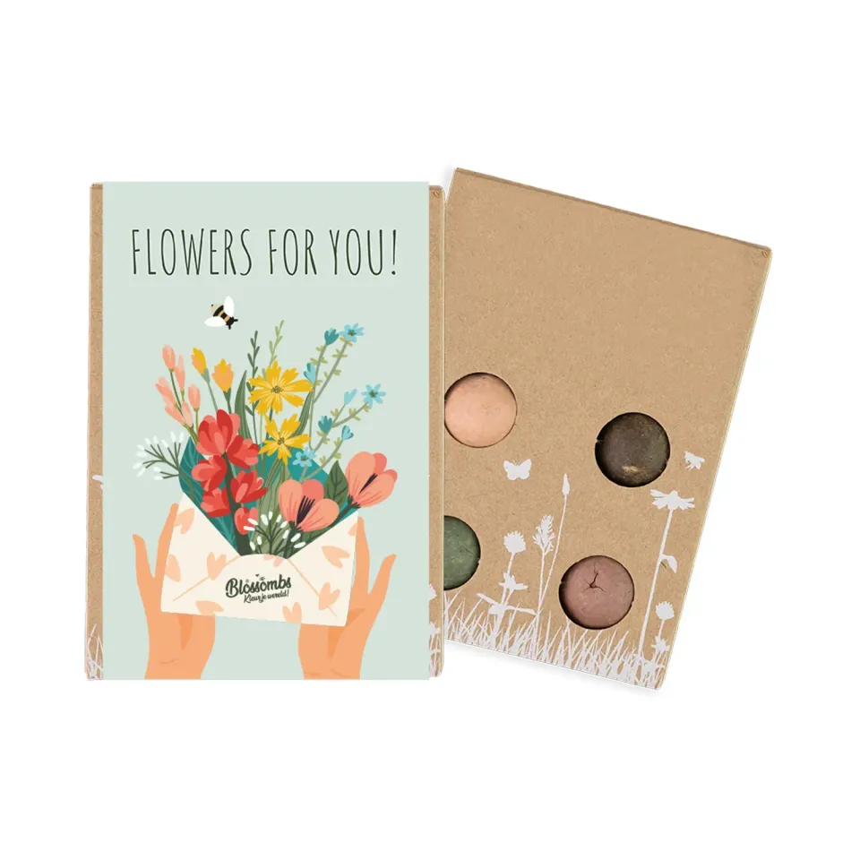 Buzzy Seeds Wildflower Mini frøbomber flowers for you 4 stk