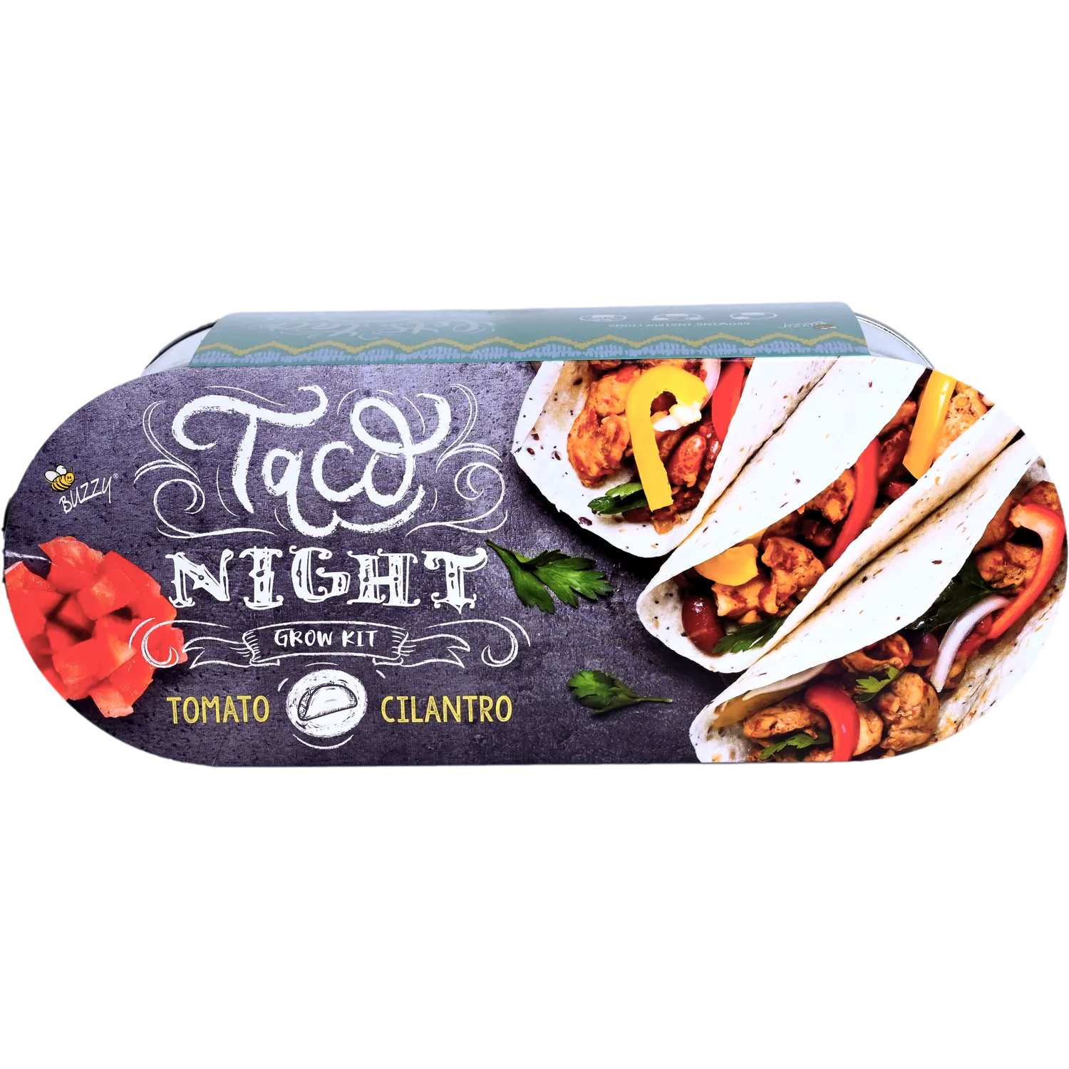 Taco Night dyrkningssæt tomat koriander galvaniseret