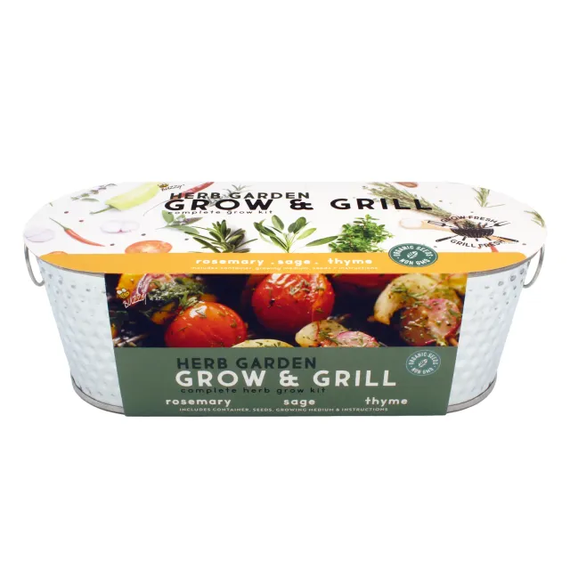 Buzzy Seeds Organic Grilling Herb dyrkningssæt rosmarin salvie timian