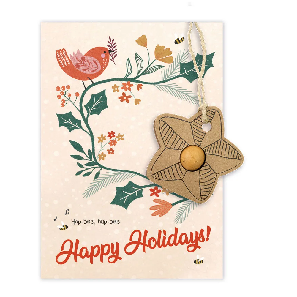 Blossombs Happy Xmas frøbomber 1 stk julekort