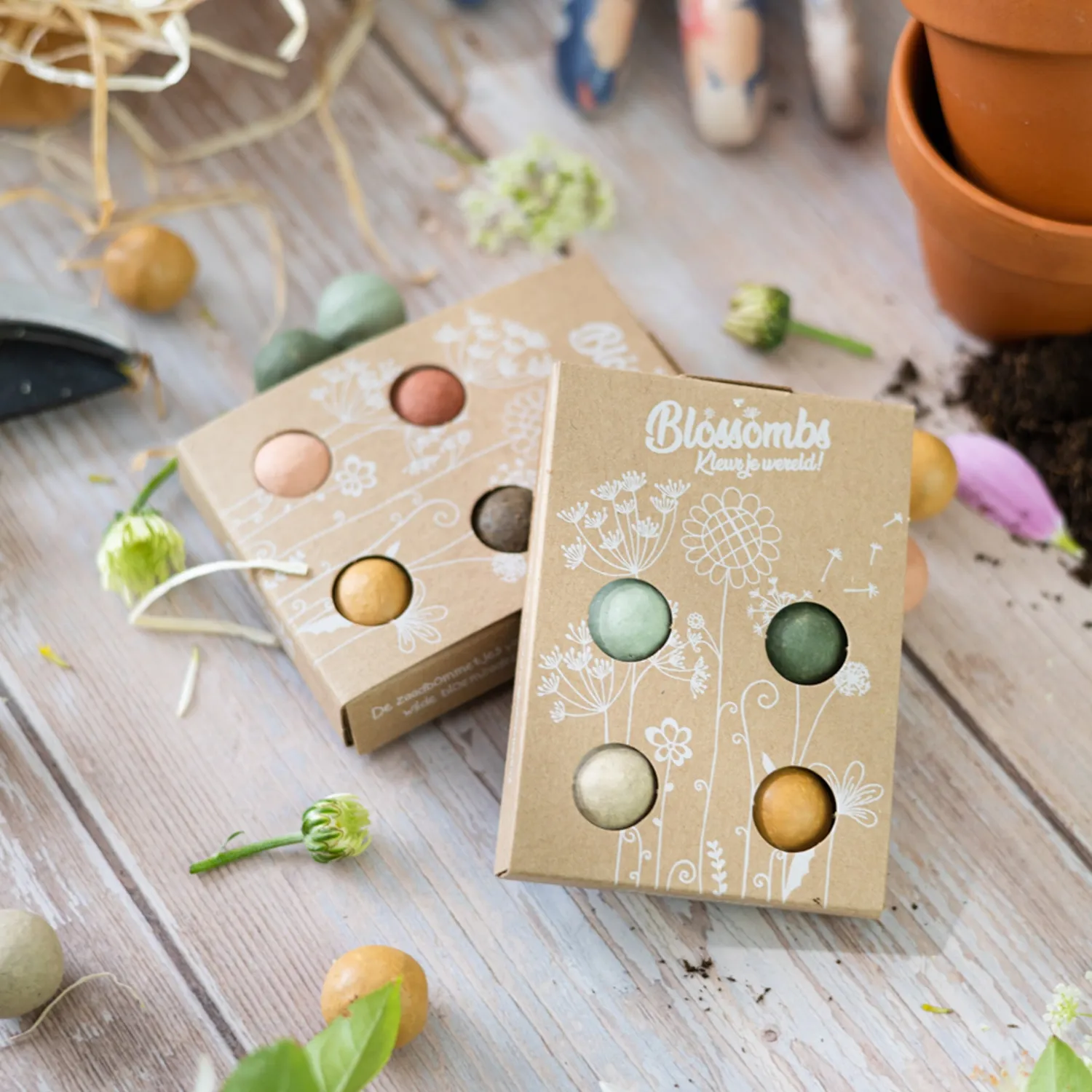 Buzzy Seeds Wildflower Mini frøbomber flowers for you 4 stk