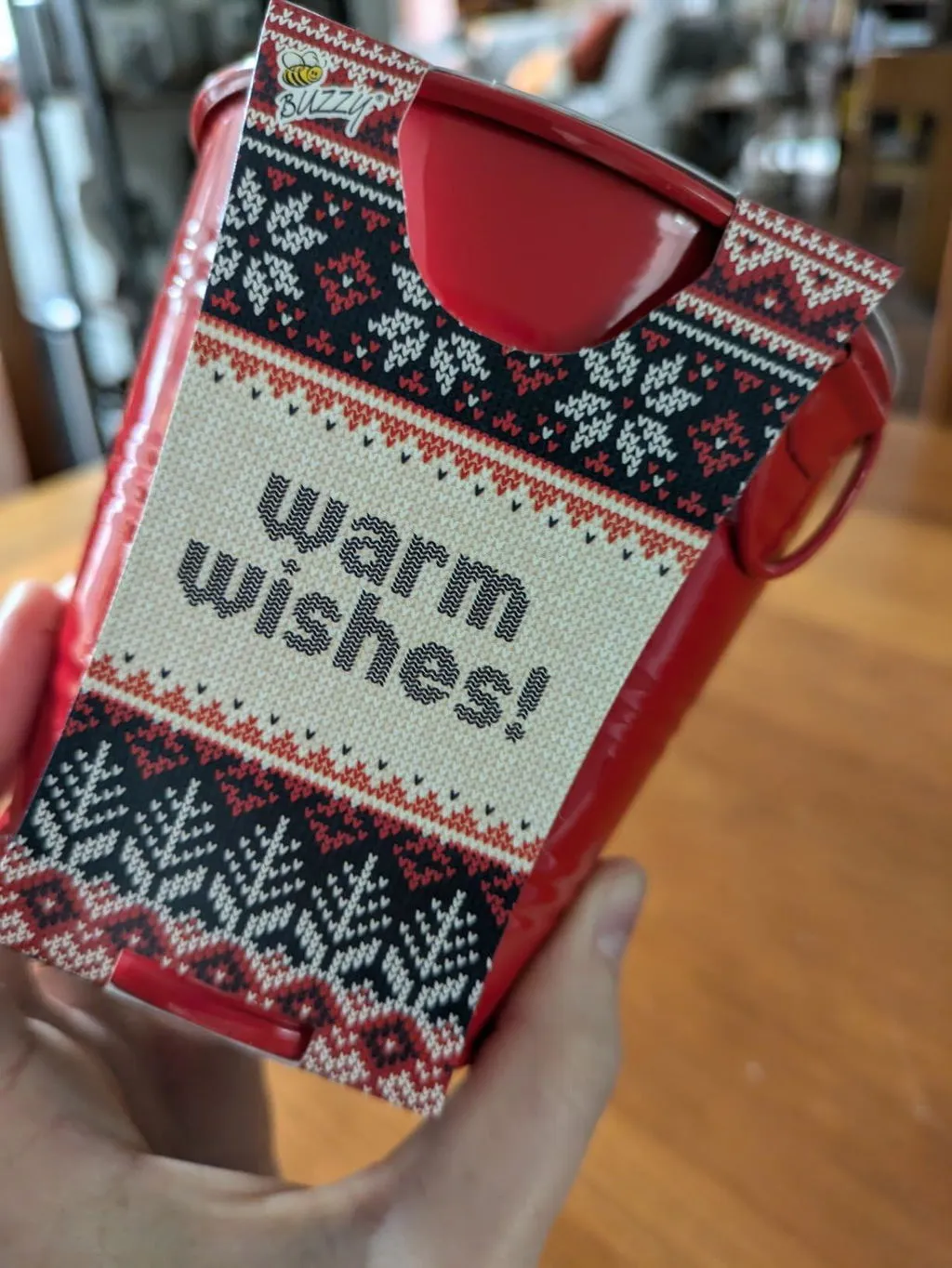 Buzzy Seeds Warm Wishes Holiday Pail dyrkningssæt rødgran