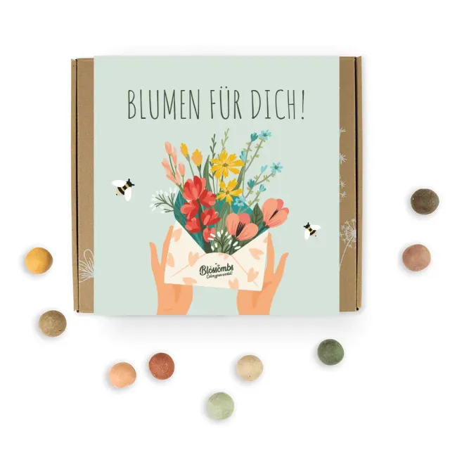 Blossombs Medium Blumen für dich frøbomber 9 stk vildblomst