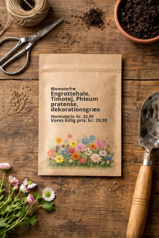 Trifolium Engrottehale Timotej frø dekorationsgræs