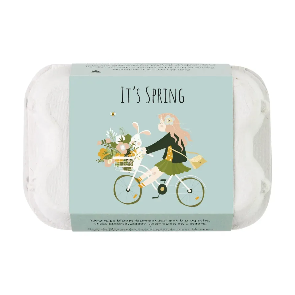 Buzzy Seeds It's Spring frøbomber 6-pak æggebakke