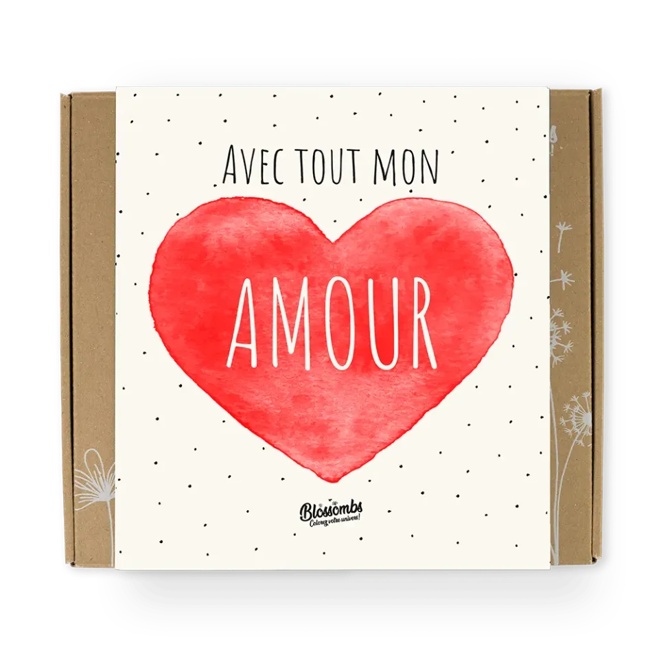 Blossombs Gift Box Medium frøbomber 9 stk Amour kærlighed
