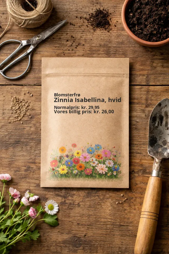 Trifolium frø Zinnia Isabellina frø hvid