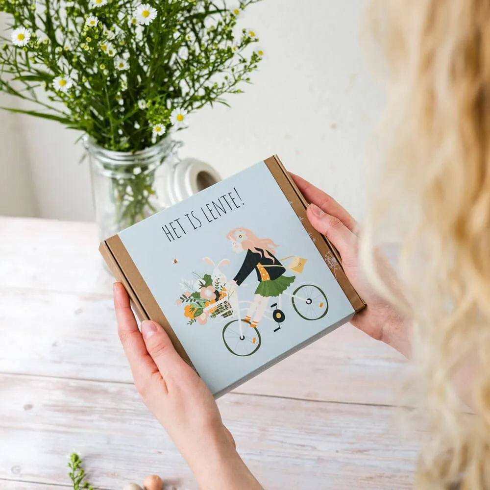 Blossombs gaveæske medium 9 frøbomber cykel