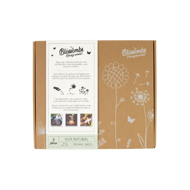 Blossombs Medium gaveæske frøbomber 9 stk mix