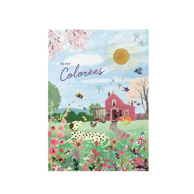 Blossombs Kort Pink House frøbombe kort okker 1 stk