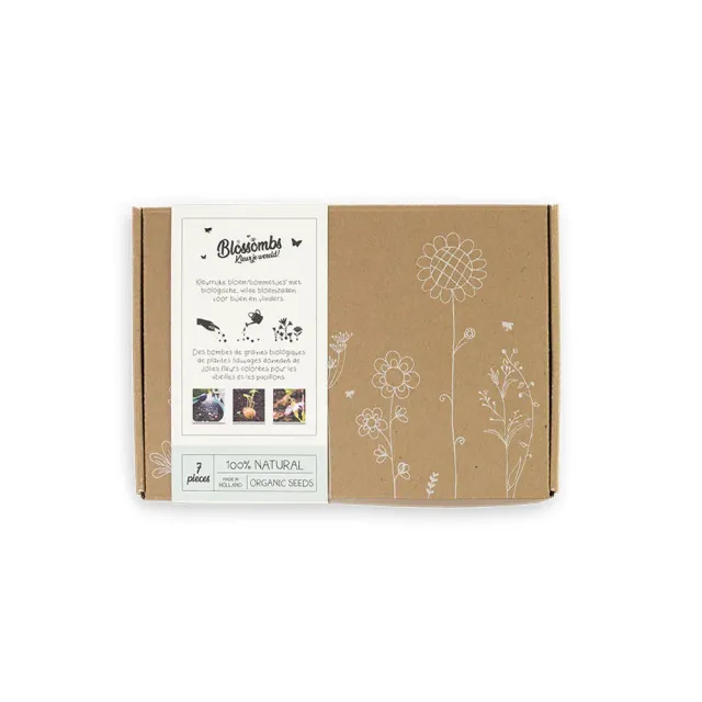 Blossombs Giftbox Small frøbomber 7 stk vilde blomster