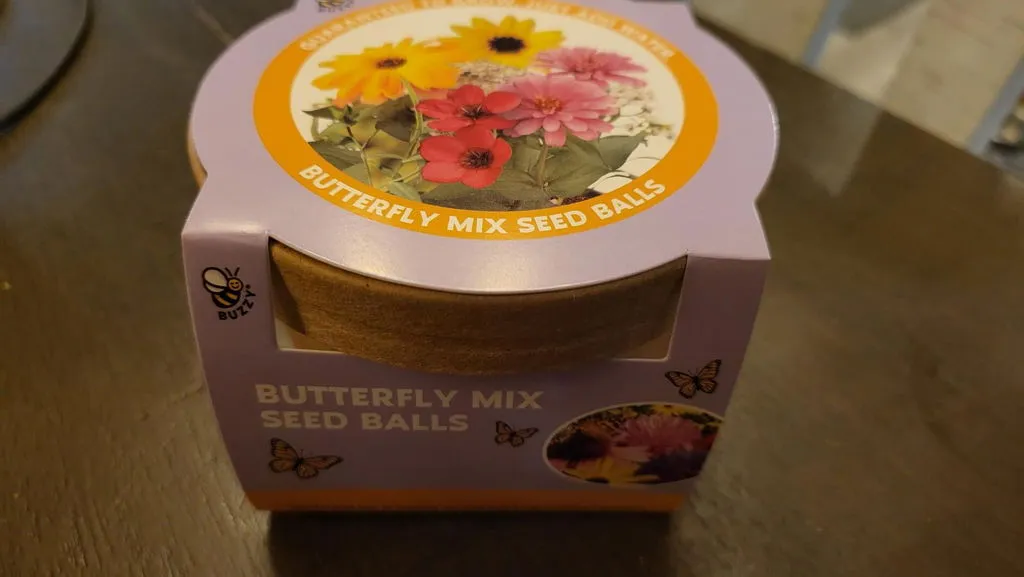 Buzzy Seeds Wildflower Mini frøbomber gift for you 4 stk