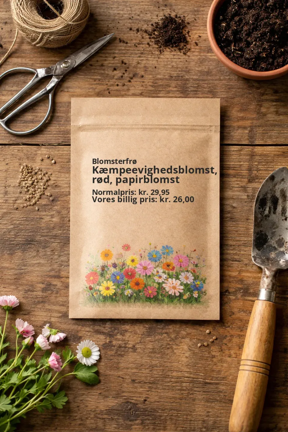 Trifolium kæmpeevighedsblomst frø rød