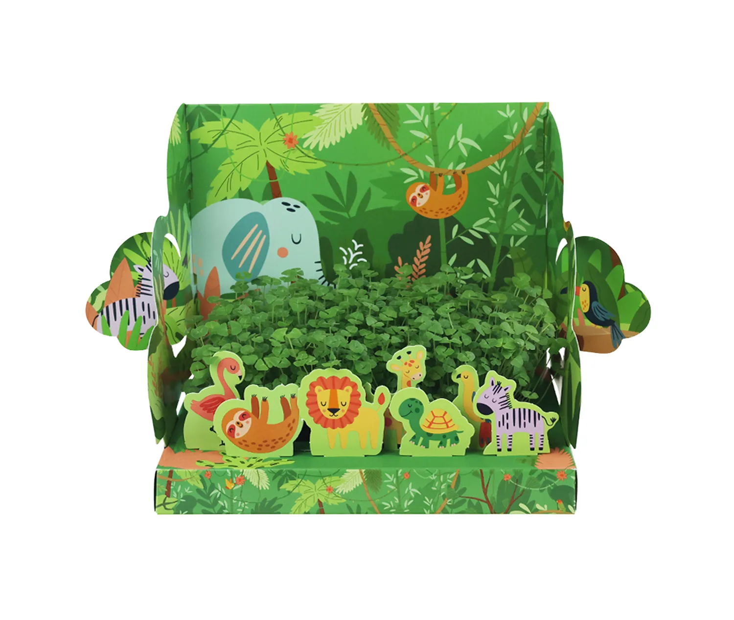 Buzzy Seeds Jungle Chia dyrkningssæt 11 jungledyr