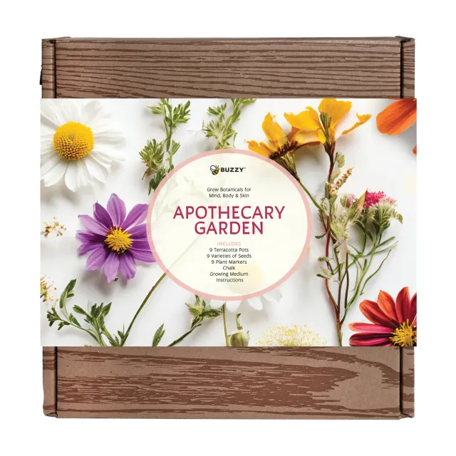 Buzzy Seeds Apothecary Garden dyrkningssæt 9-pak urtefrø