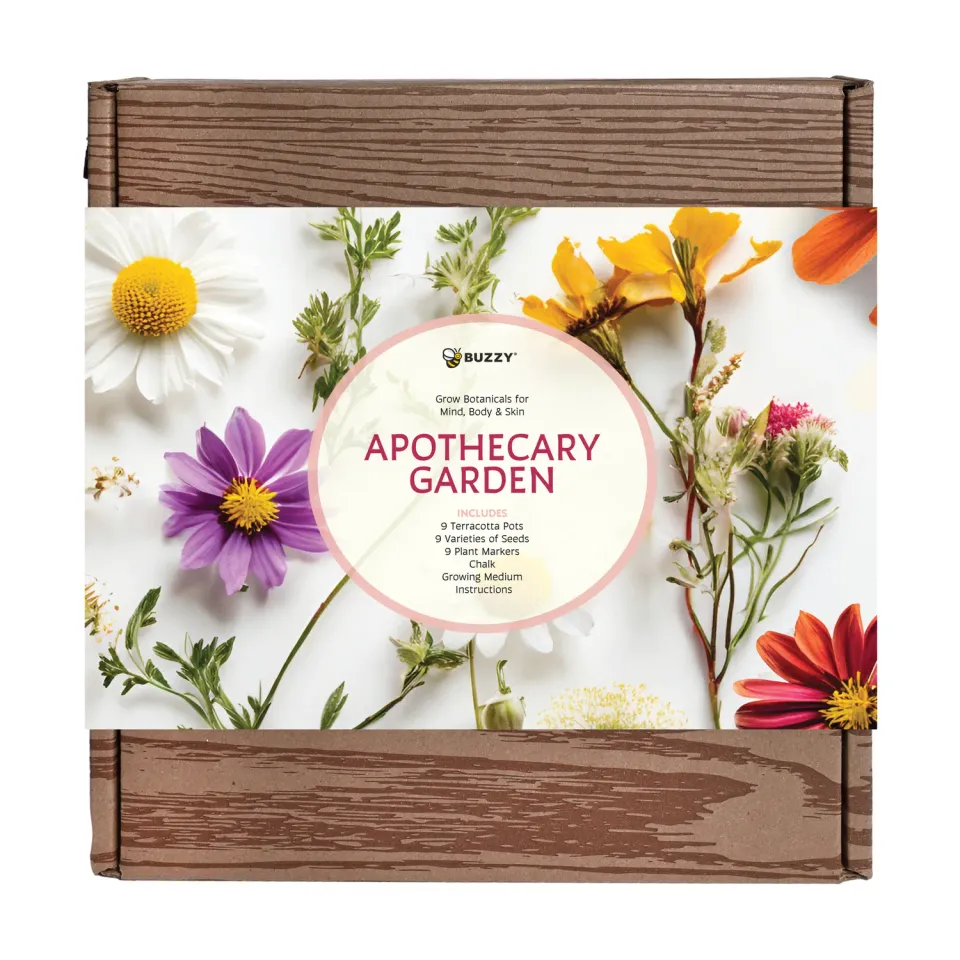 Buzzy Seeds Apothecary Garden dyrkningssæt 9-pak urtefrø