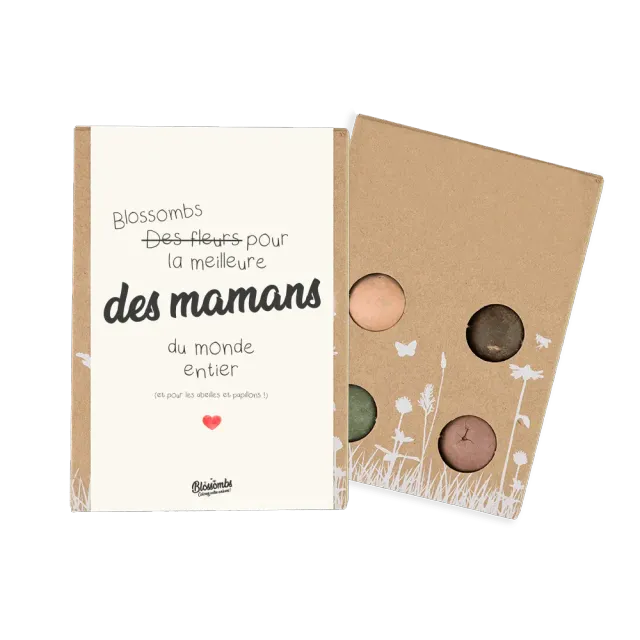 Blossombs Gift Box Mini frøbomber 4 stk Maman gave