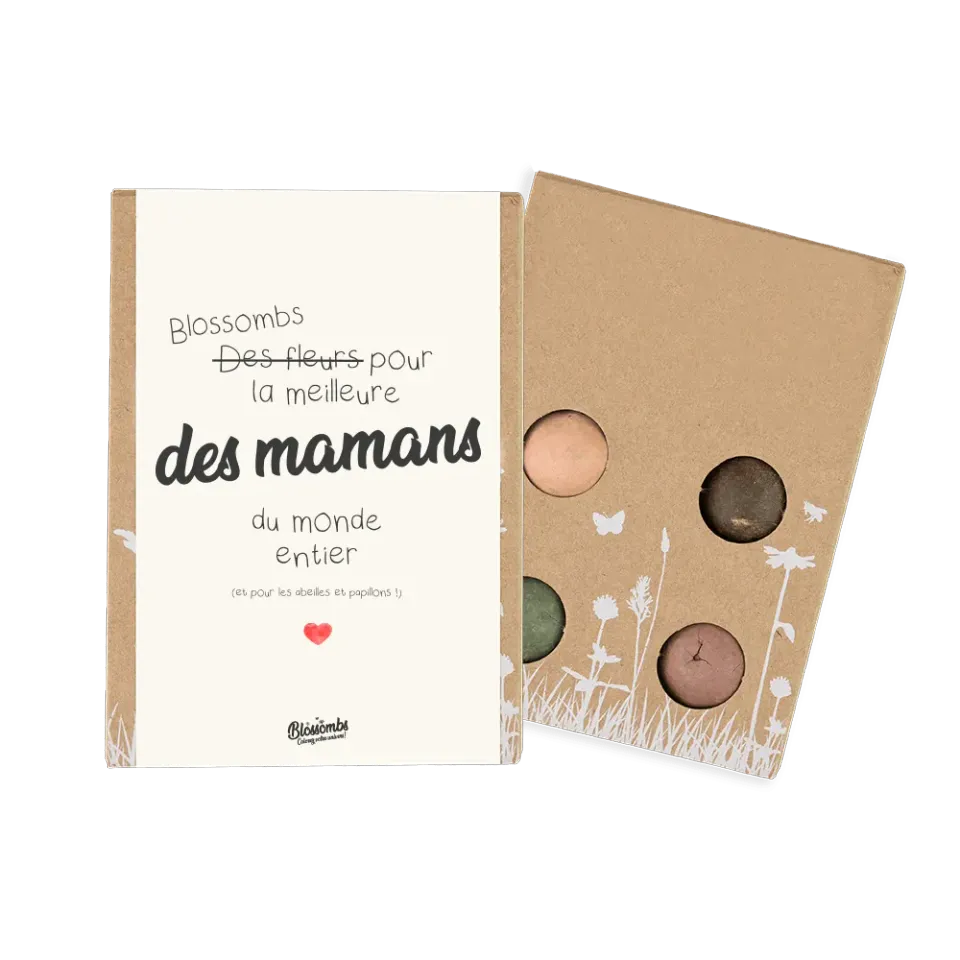 Blossombs Gift Box Mini frøbomber 4 stk Maman gave